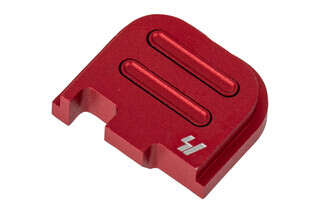 Strike Industries Slide Cover Plate for Glock G43 V2 with red anodized finish